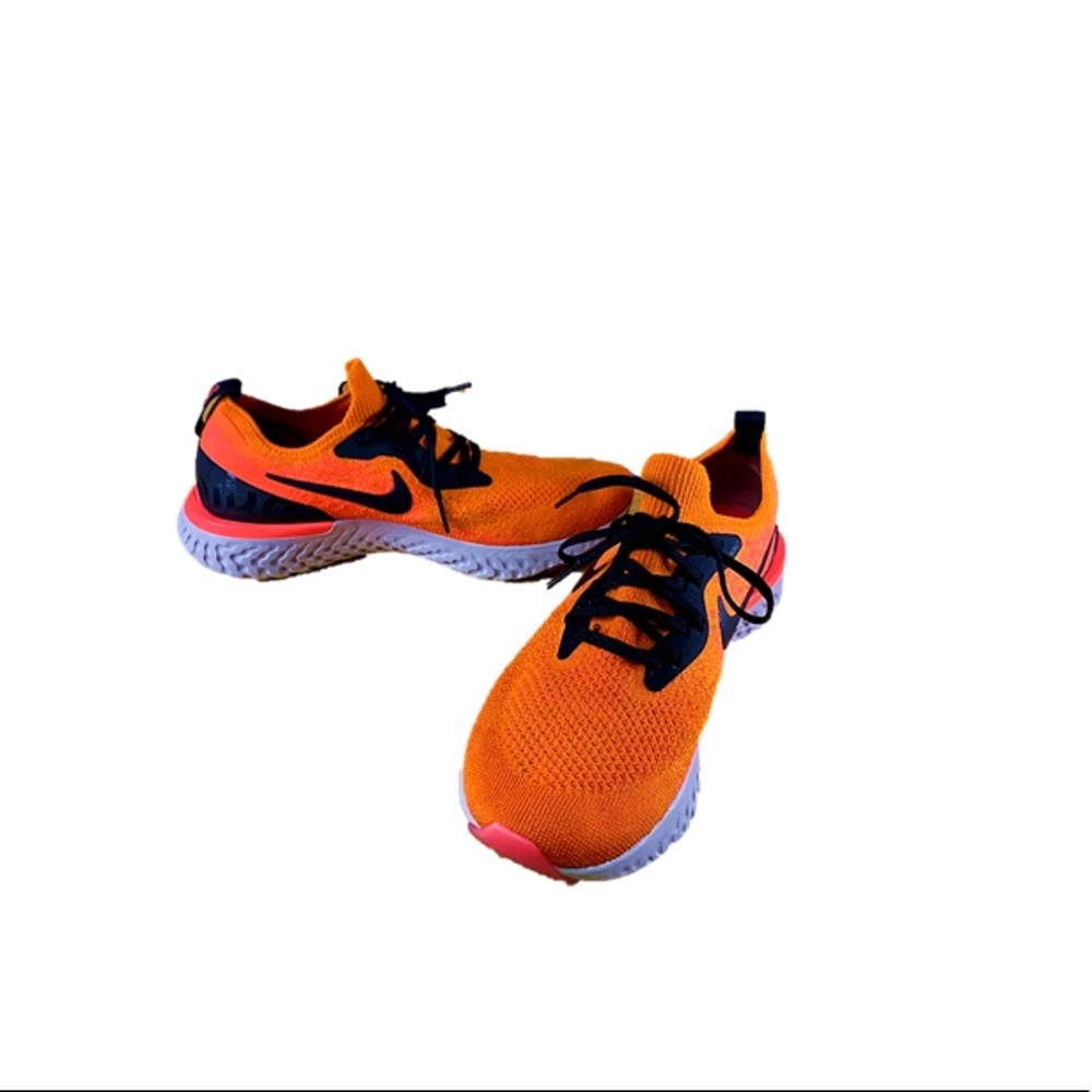 Nike Epic React Flyknit Copper Flash Orange Black